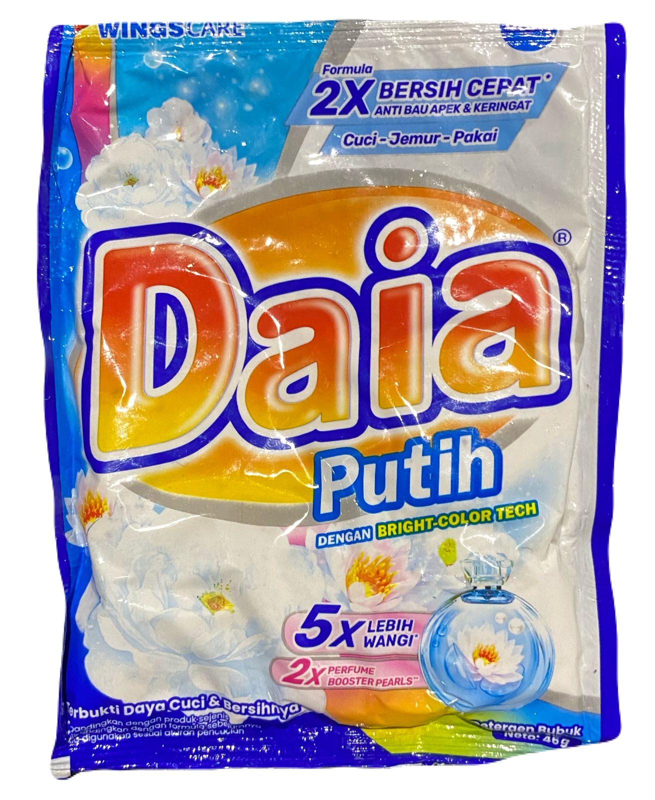 Daia Deterjen Bubuk Putih Bright Color Tech 46g